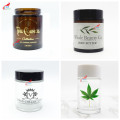 3oz/90ml Round Clear CBD Packaging Glass Jar with childproof glass jar CF-40AN